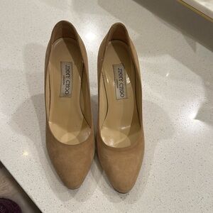 nude/tan jimmy choo heels